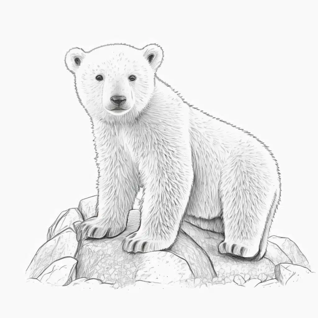 Free polar bear coloring pages