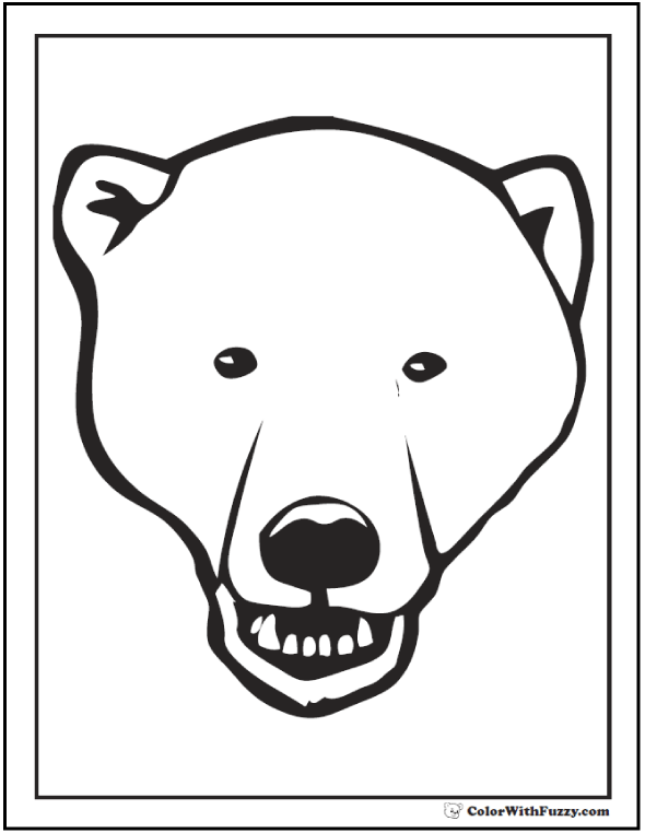 Polar bear coloring pages â arctic giants cute babies