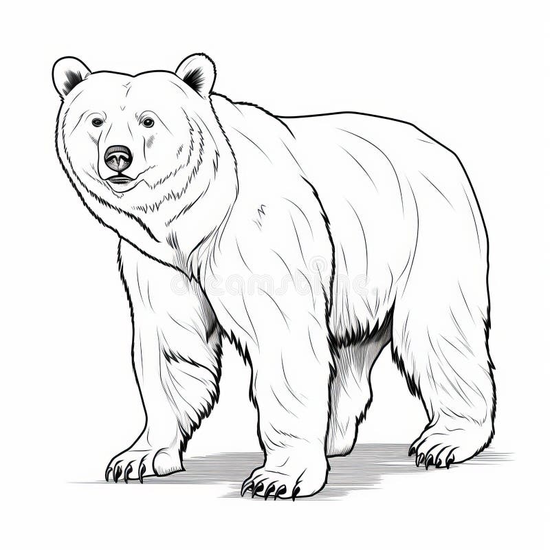 Polar bear coloring stock illustrations â polar bear coloring stock illustrations vectors clipart