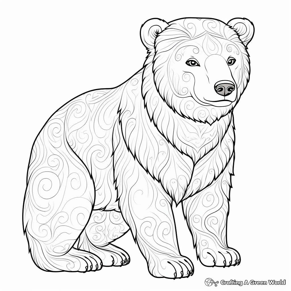 Polar bear coloring pages