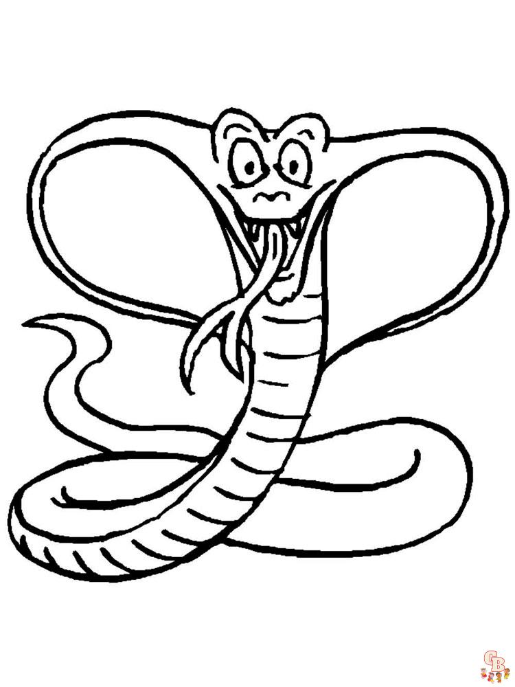 Snake coloring pages for kids