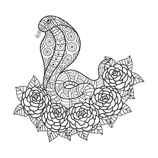 Snake coloring pages free printable