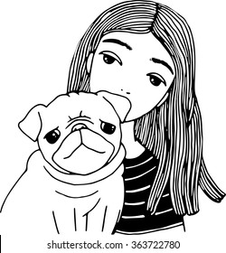 Pug coloring book images stock photos d objects vectors