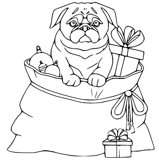 Pug coloring pages printable for free download