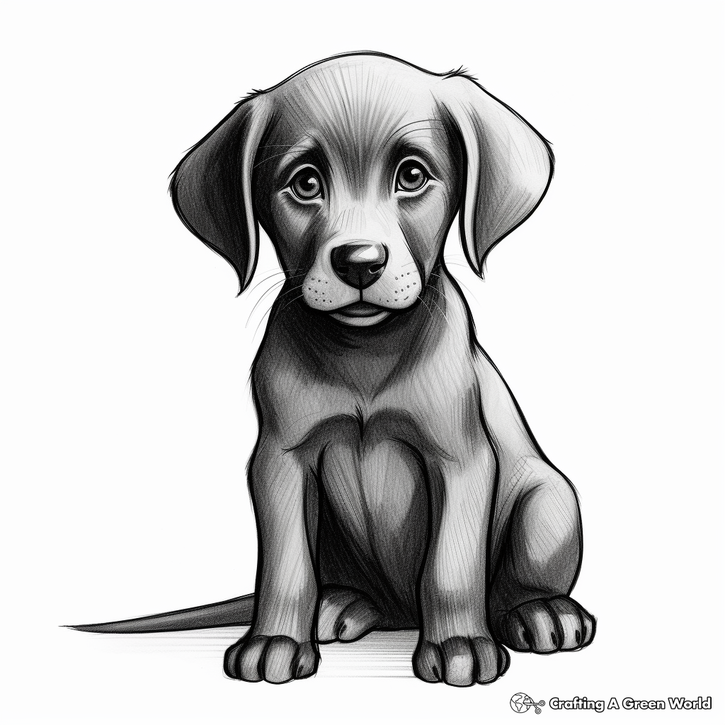 Black lab coloring pages