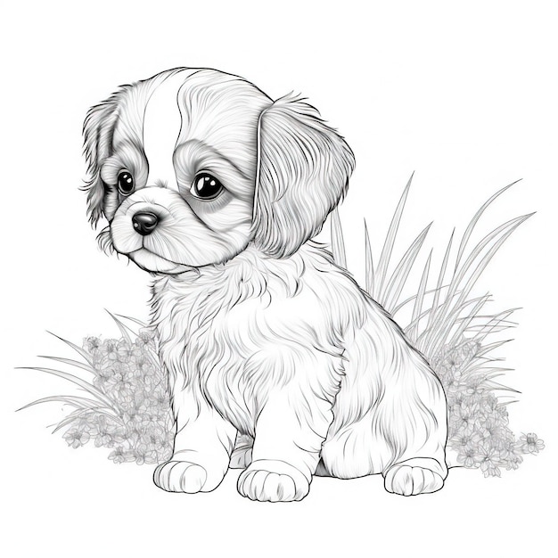 Page puppy coloring page pictures