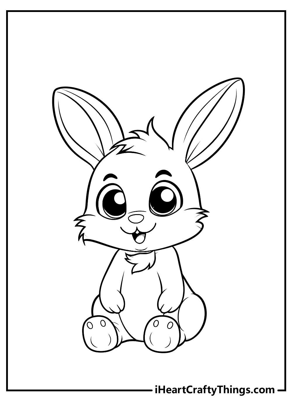 Rabbit coloring pages free printables