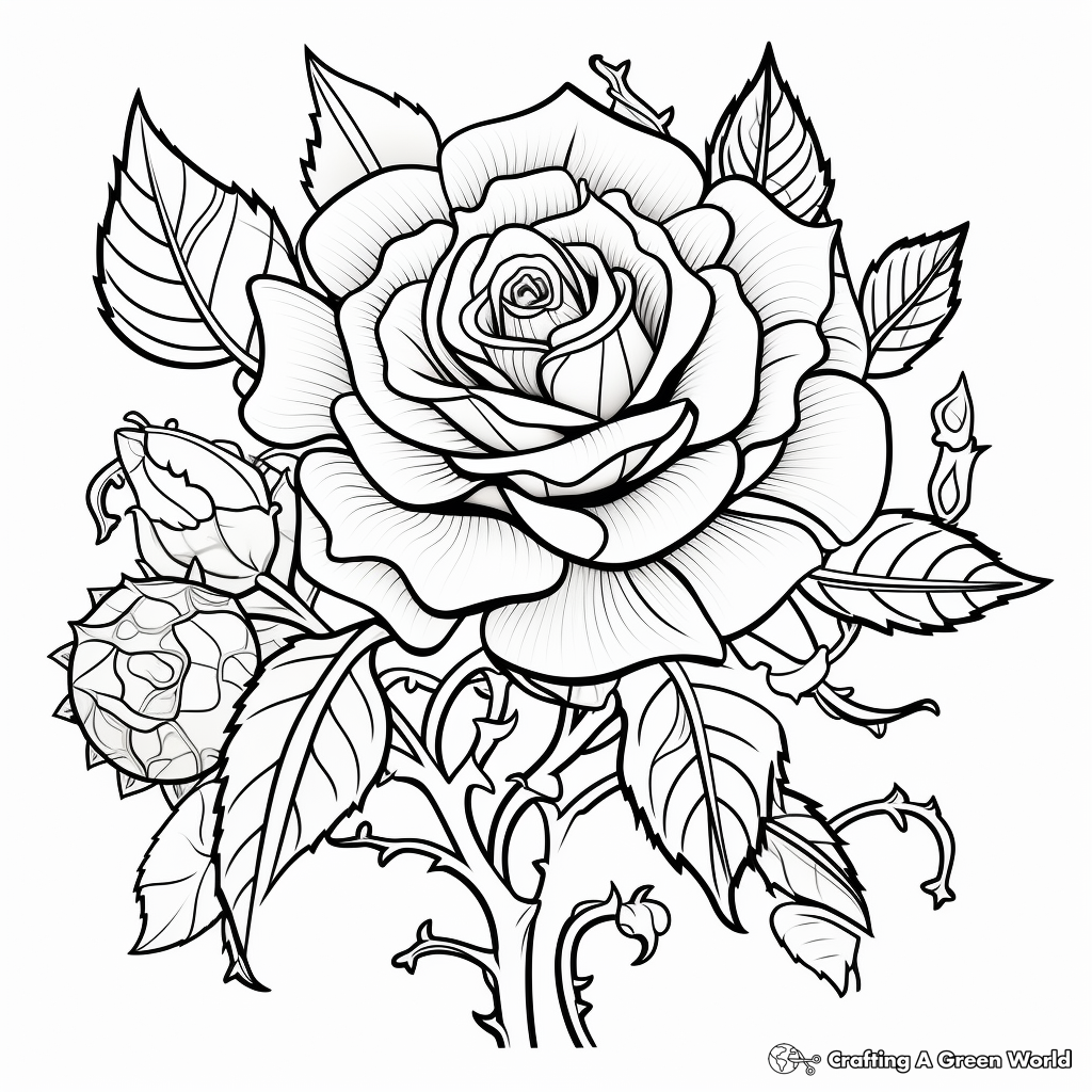 Hard of flowers coloring pages