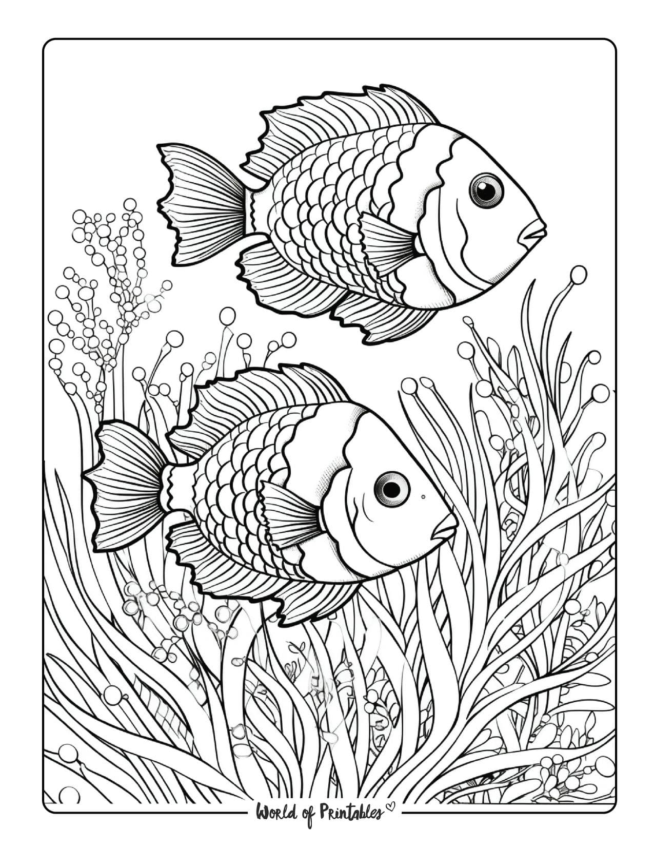 Sea animal coloring pages for kids adults