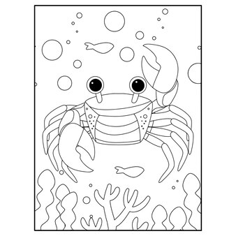 Page realistic coral reef coloring page images