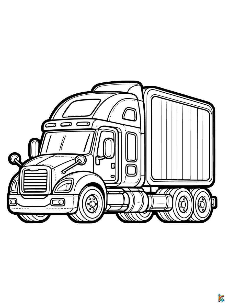 Truck coloring pages â