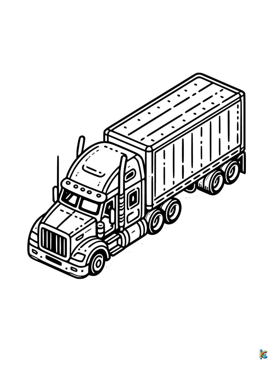 Truck coloring pages â