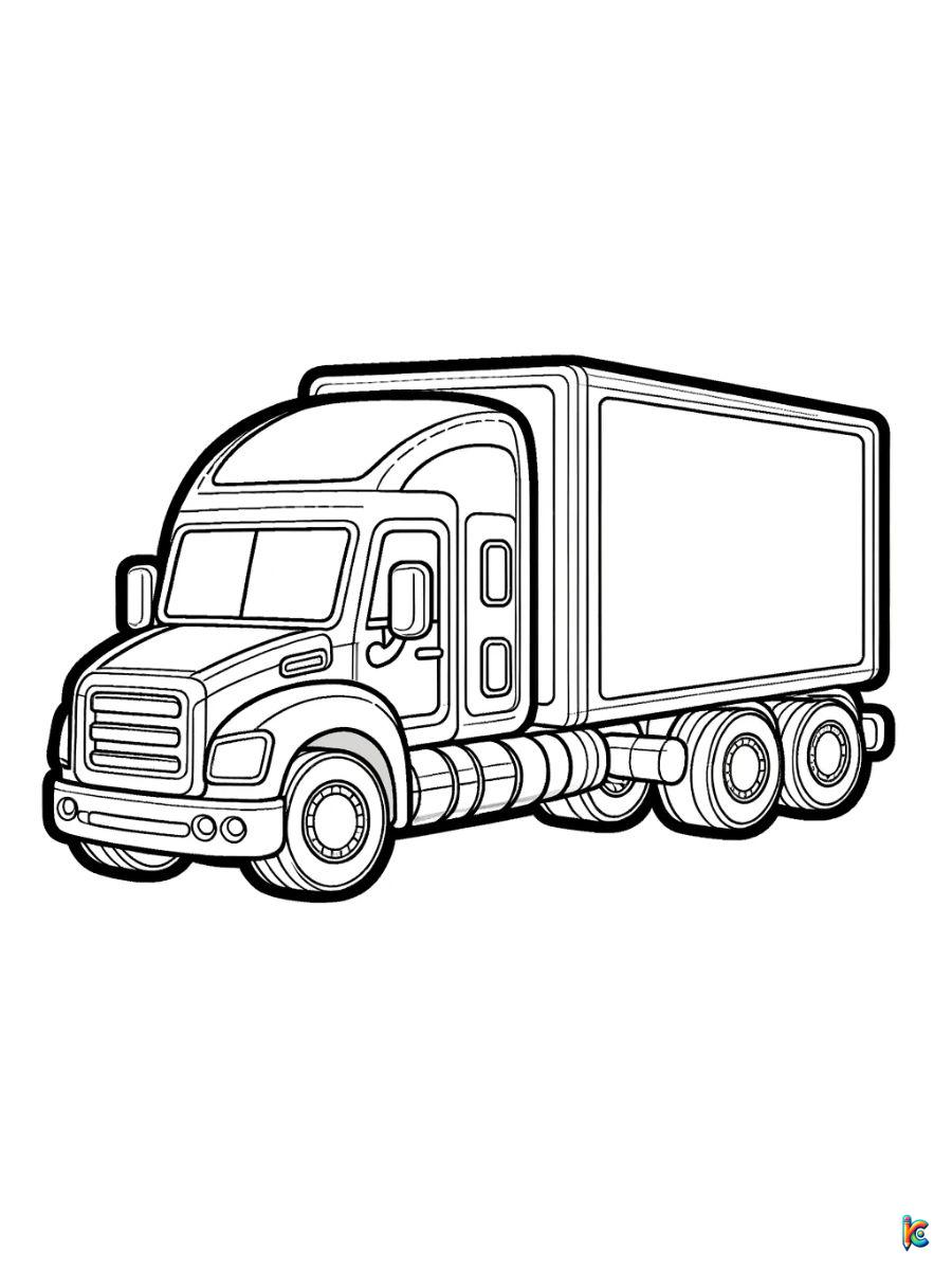 Truck coloring pages â