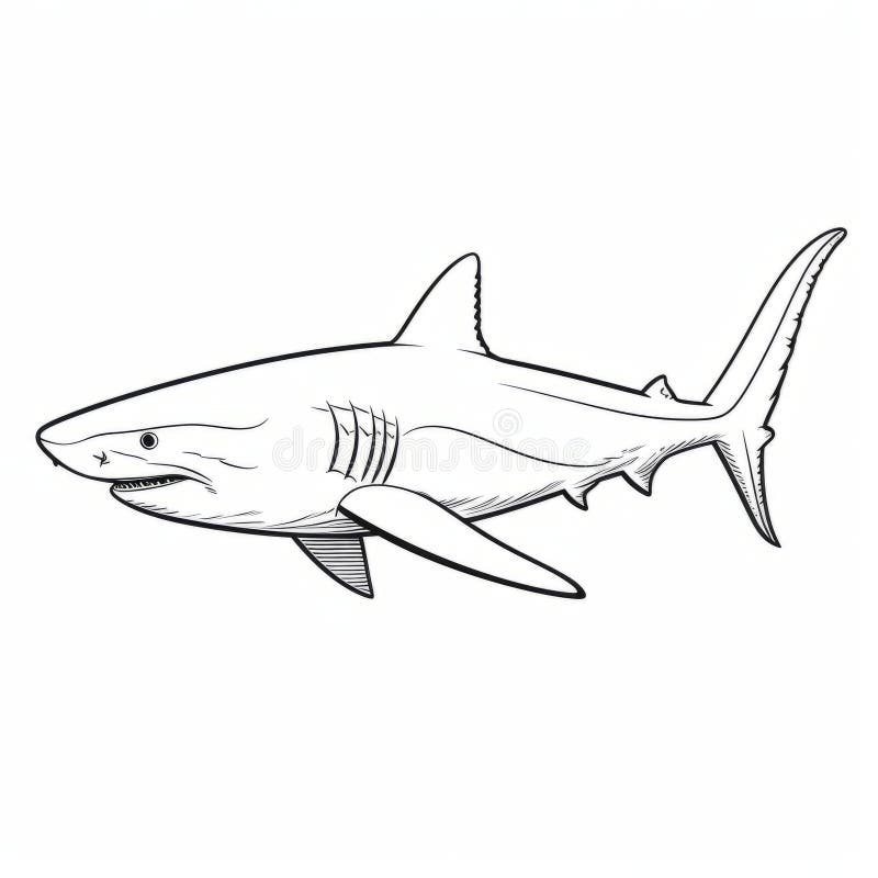 Shark coloring pages stock illustrations â shark coloring pages stock illustrations vectors clipart