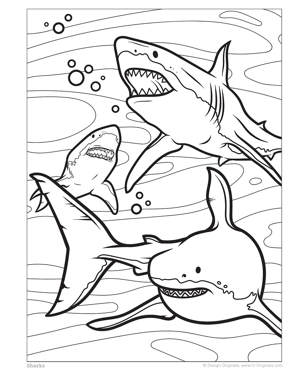 Sharks and ocean creatures coloring book â fox chapel publishing co