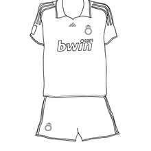 Soccer shirt coloring pages