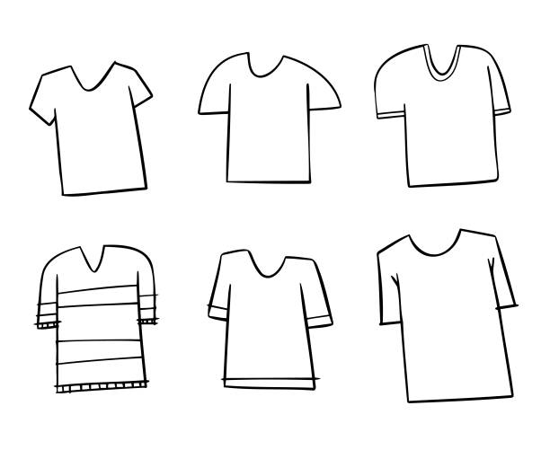 T shirt coloring page stock illustrations royalty