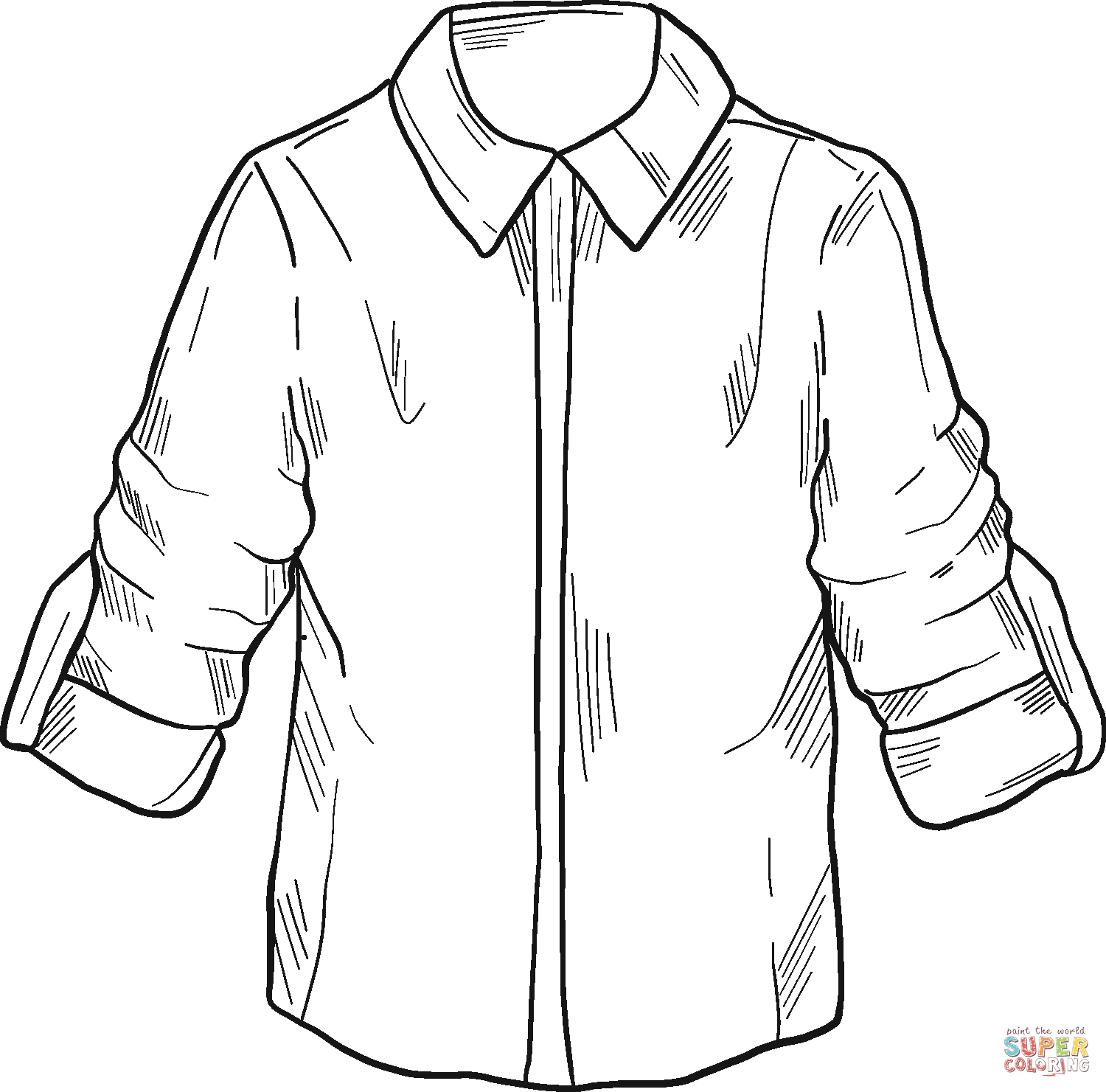 Shirt coloring page free printable coloring pages