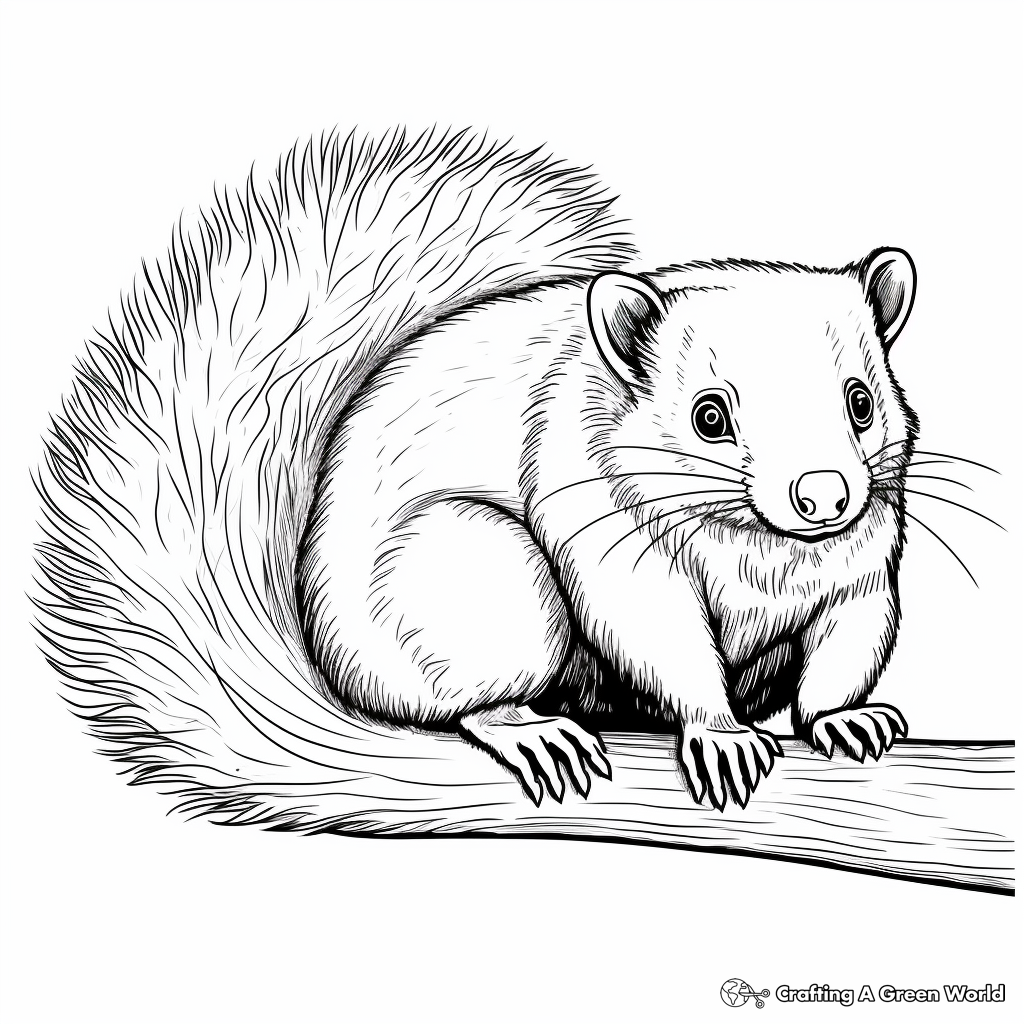 Skunk coloring pages