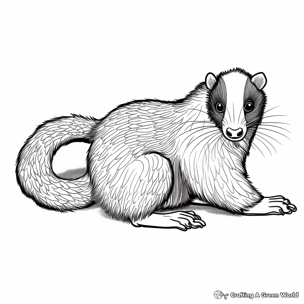 Skunk coloring pages