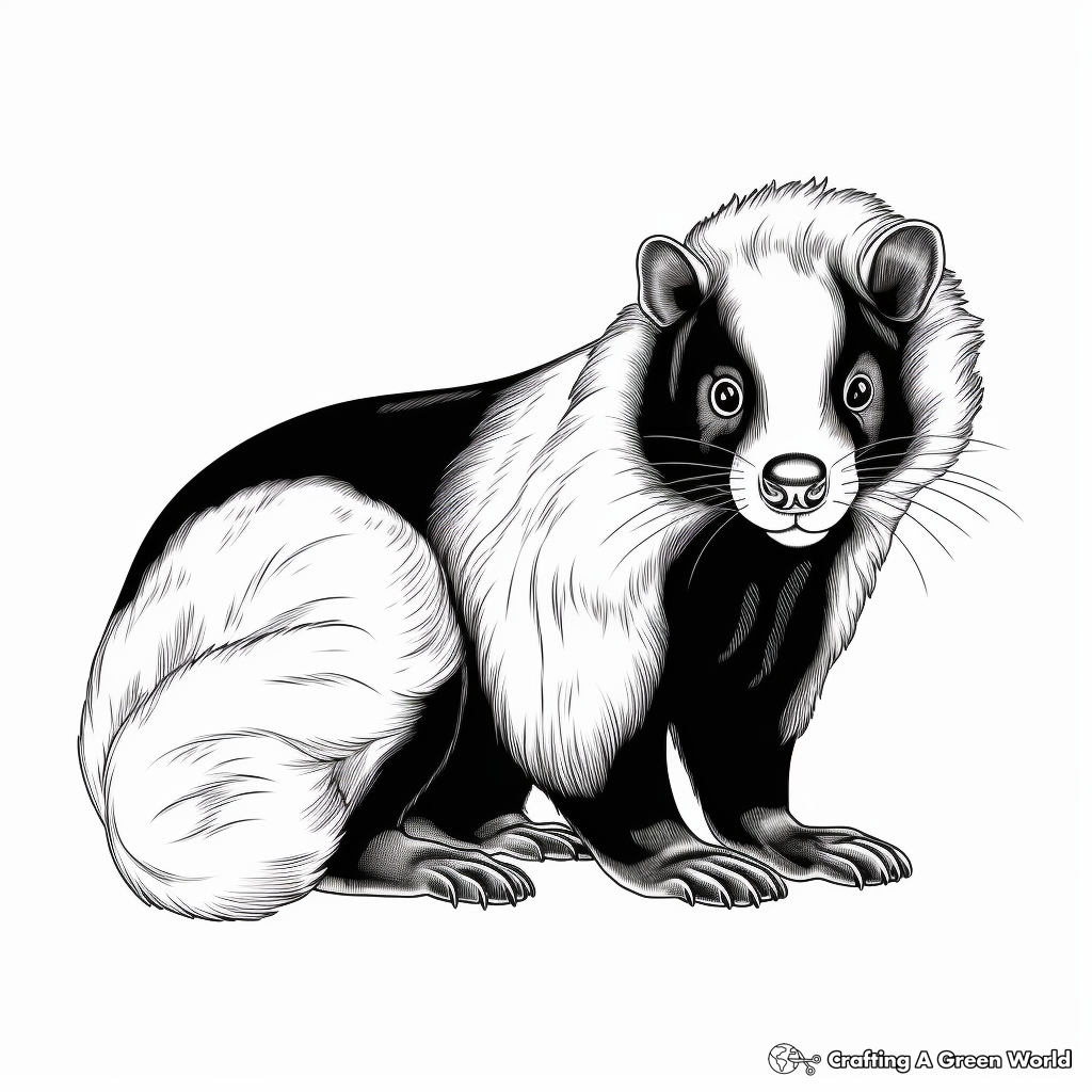 Skunk coloring pages