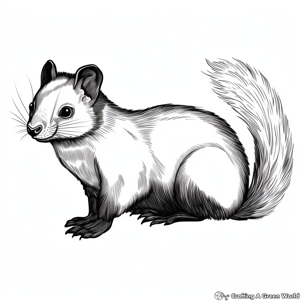 Skunk coloring pages