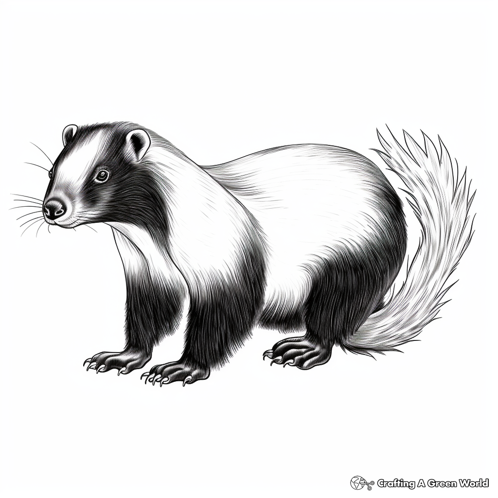 Skunk coloring pages