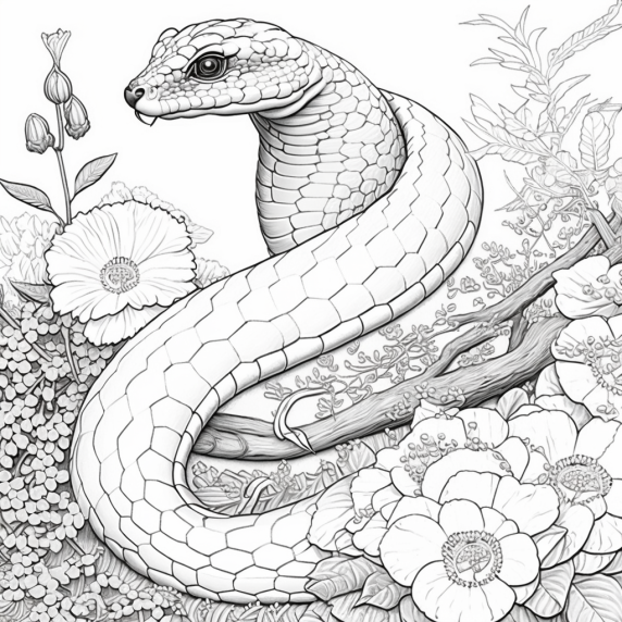 Snake drawing