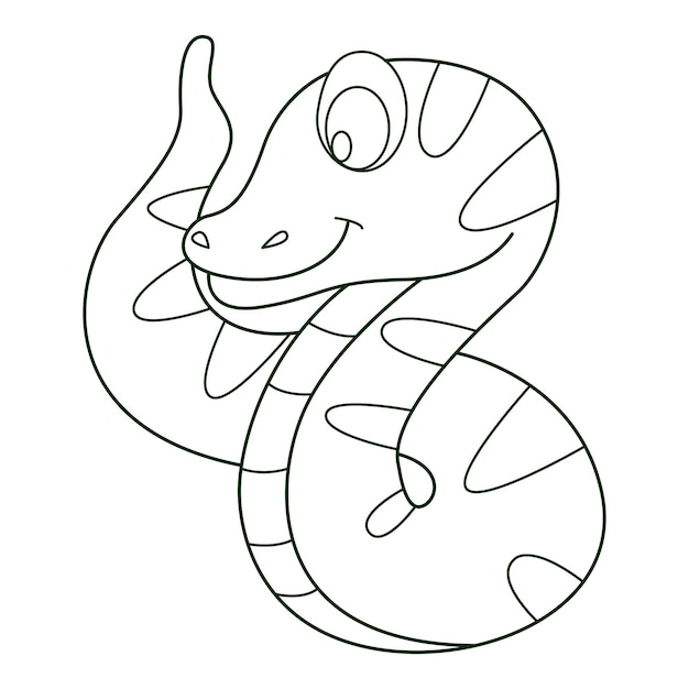 Snake coloring for kids printable