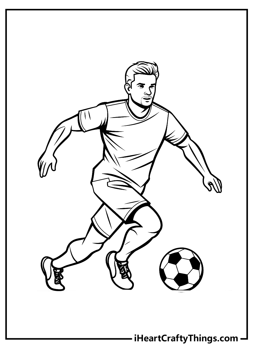 Soccer coloring pages free printables