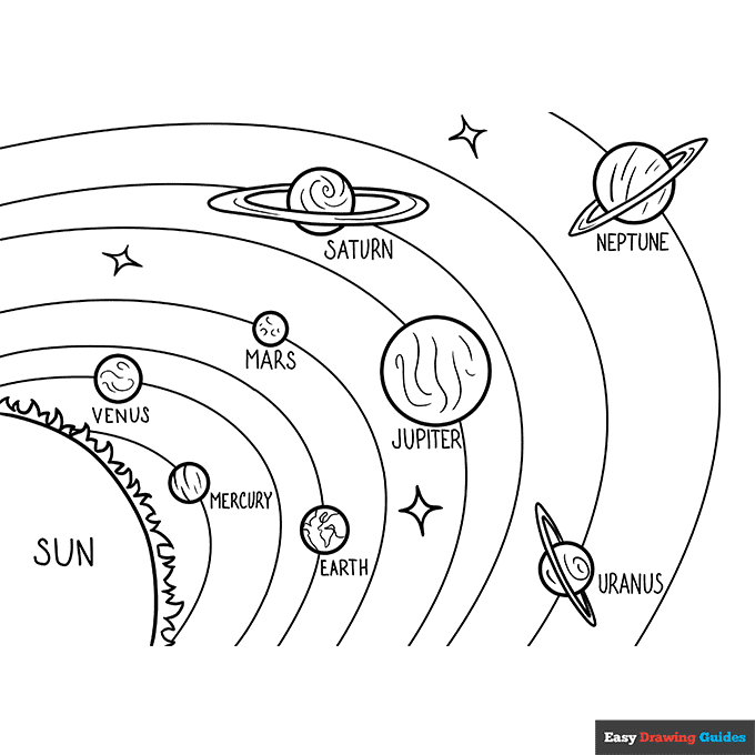 Free printable space coloring pages for kids