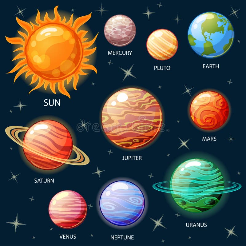 Solar system stock illustrations â solar system stock illustrations vectors clipart