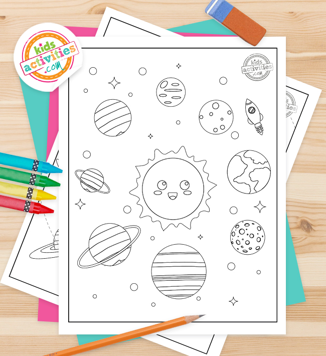 Free printable planets coloring pages for kids kids activities blog