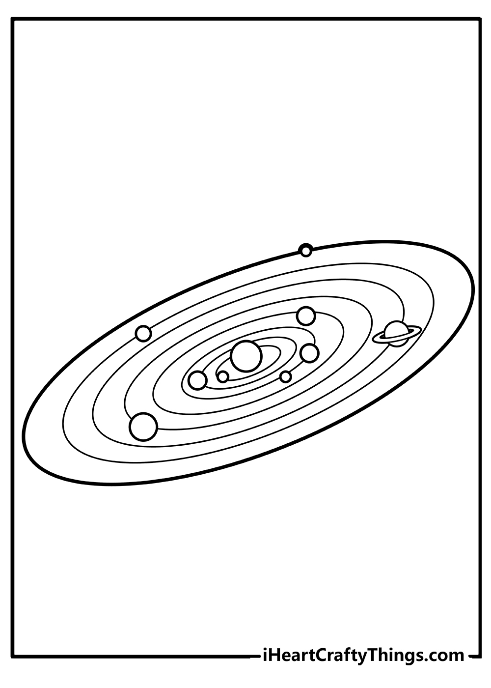 Solar system coloring pages free printables