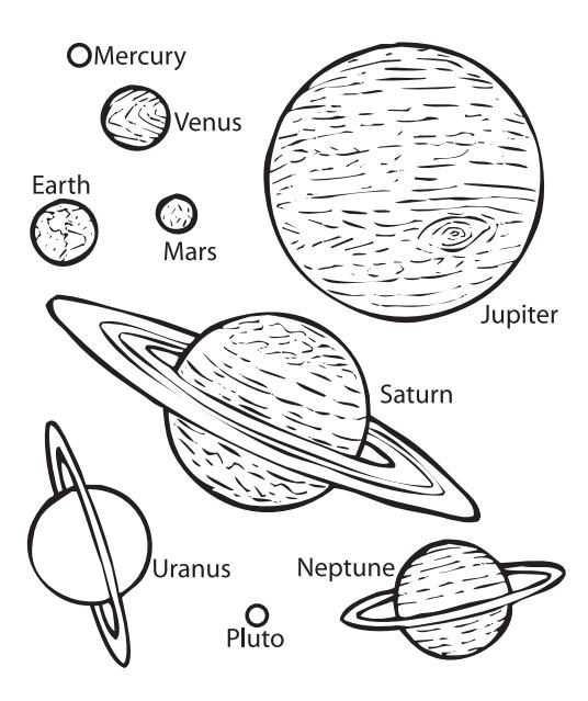 Coloringrocks sistema solar para colorir desenho dos planetas sistema solar