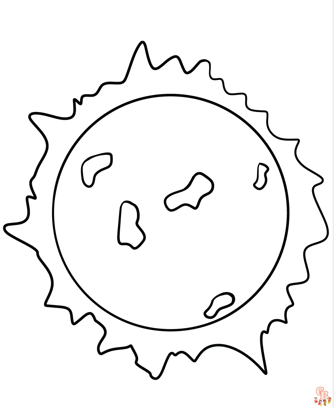 Enjoy coloring the sun with free printable sun coloring pages