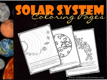 Solar system coloring pages by beth gorden tpt