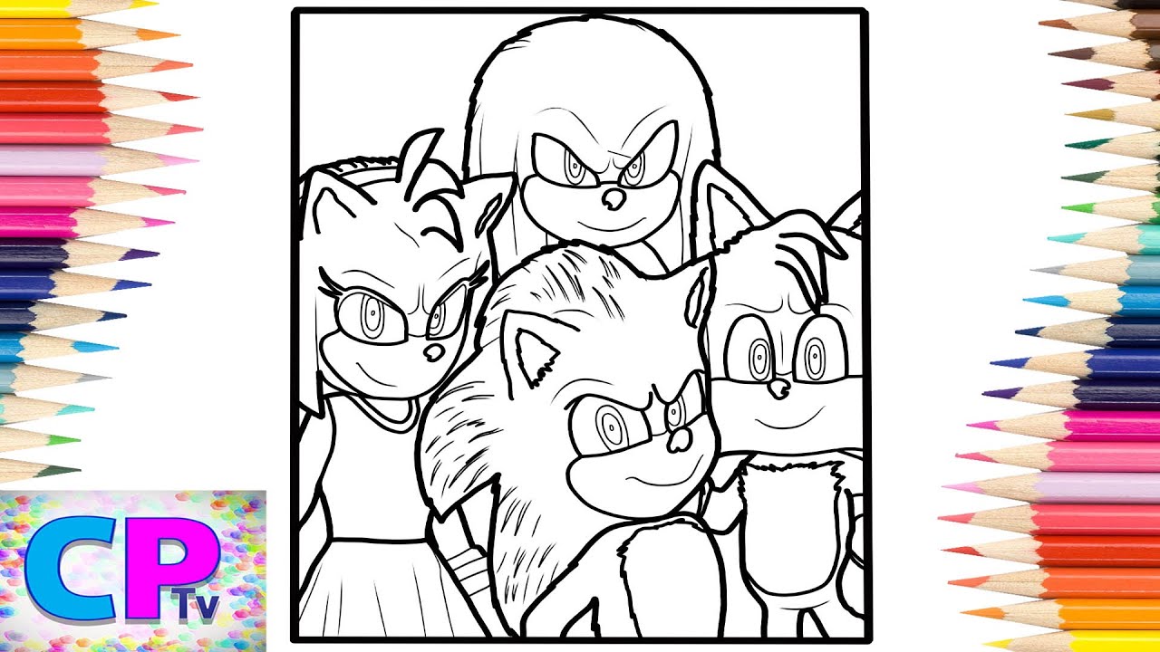 Sonic tea coloring pagessonic the hedgehogcartoon