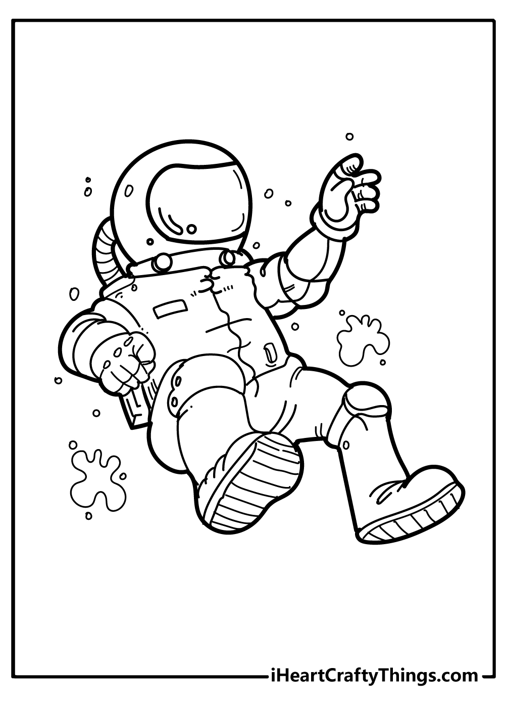 Astronaut coloring pages free printables