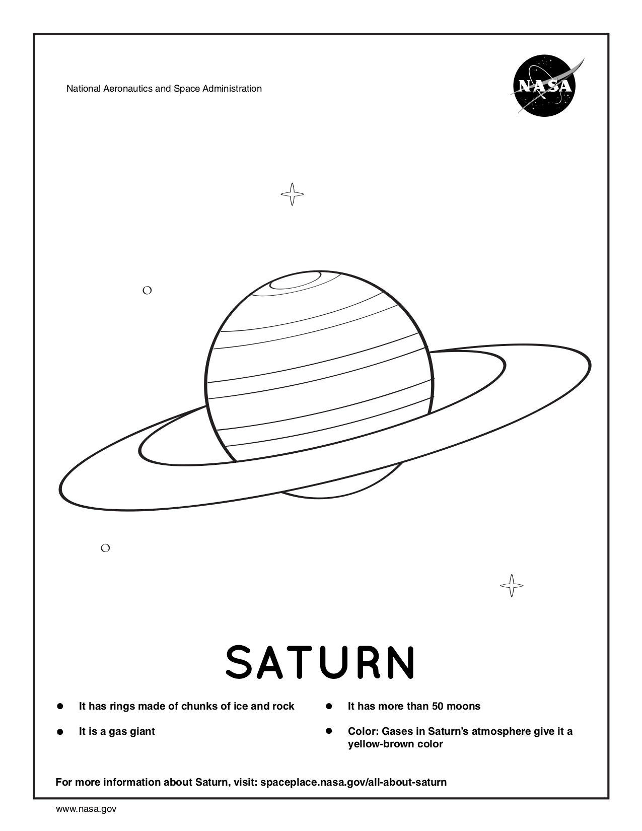 Coloring pages space place â science for kids