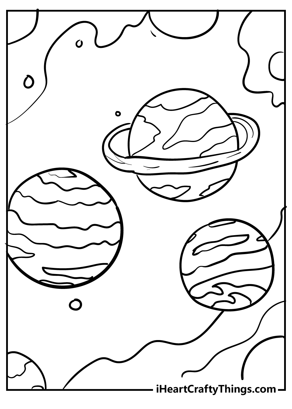 Outer space coloring pages free printables