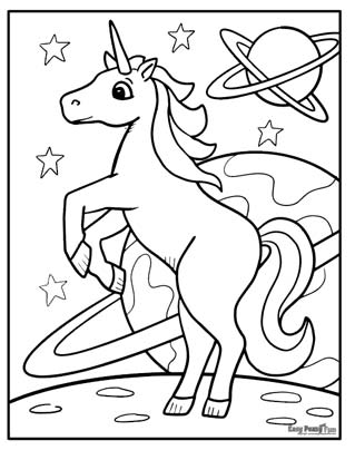 Unicorn coloring pages