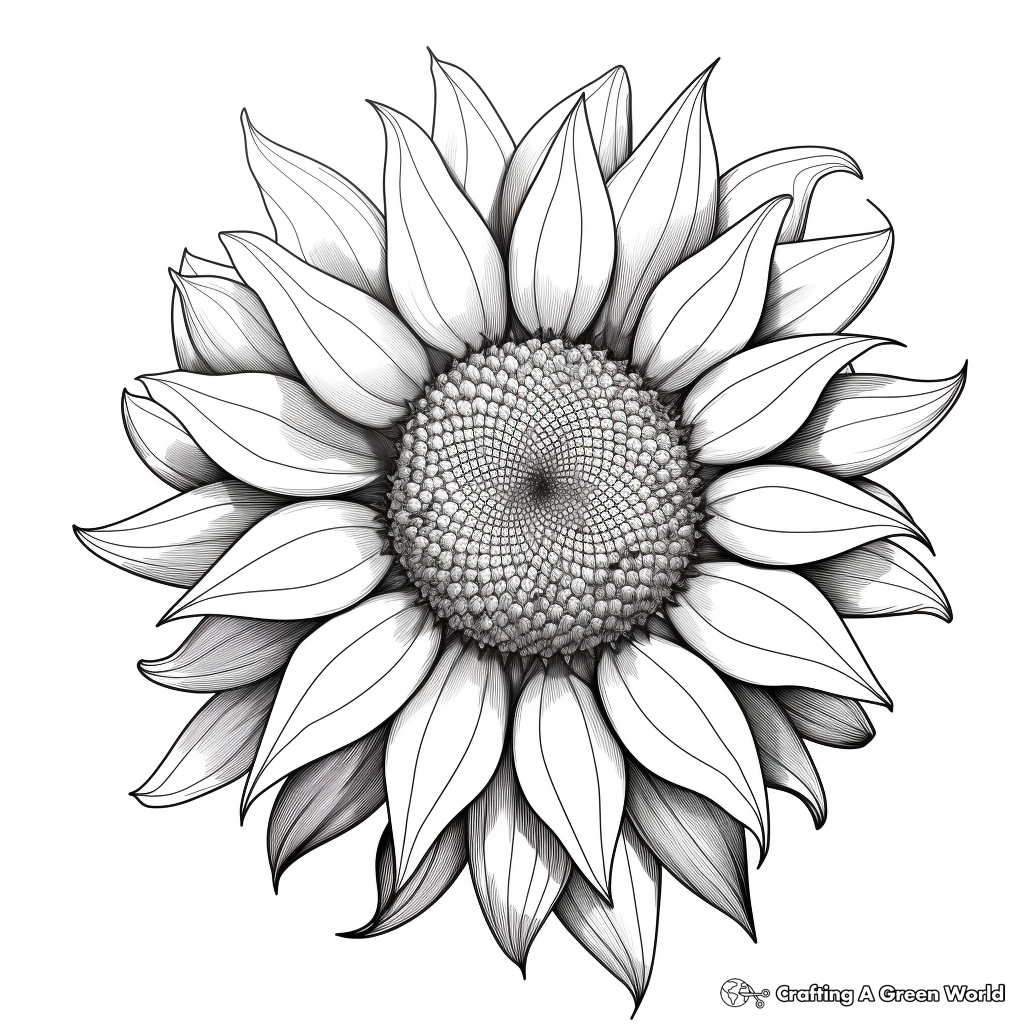 Sunflower coloring pages