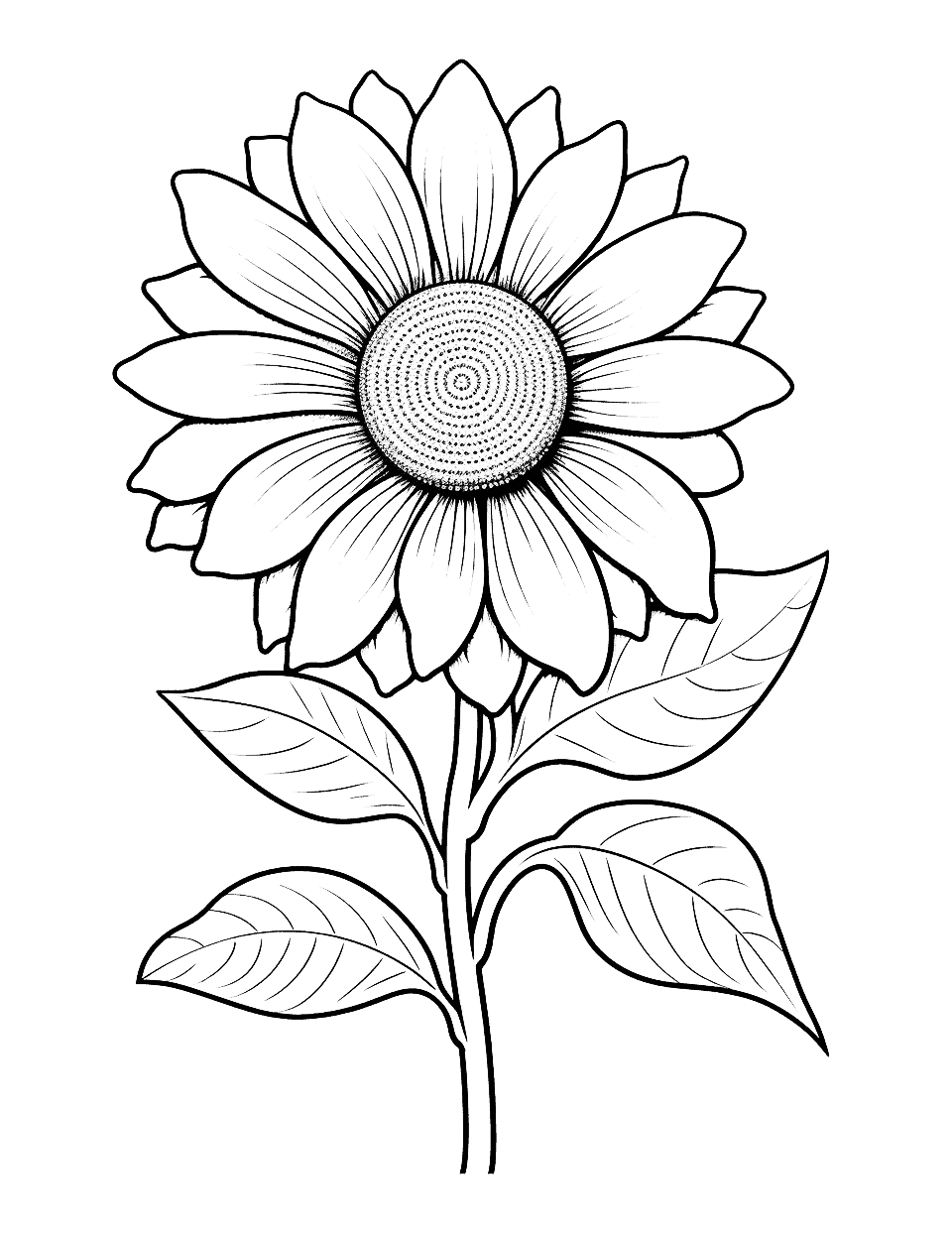 Flower coloring pages free printable sheets