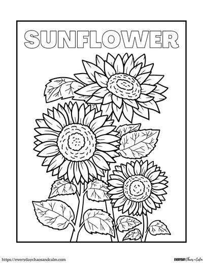 Free realistic flower coloring pages for all ages