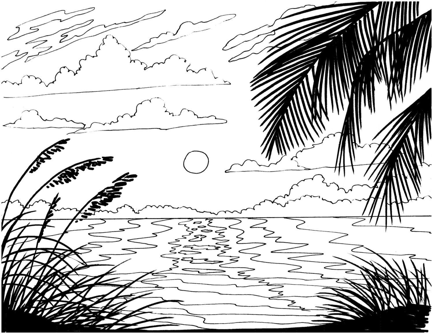 Pin by kristen sindeband on paint the canvas ocean coloring pages beach coloring pages coloring pages nature