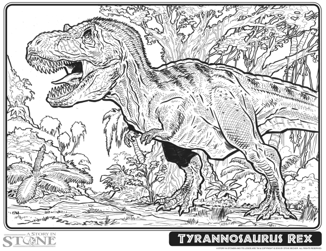 Tyrannosaurus steve becker illustration