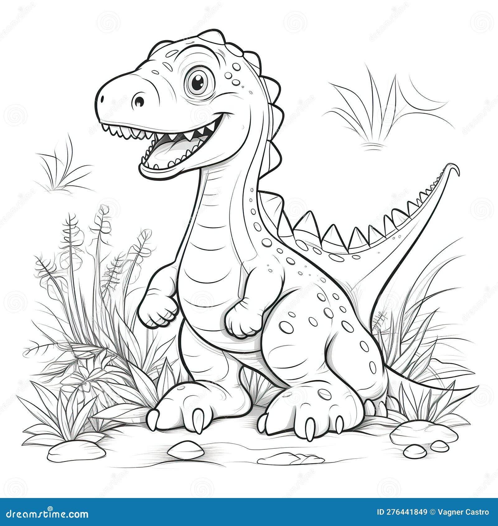 Realistic dinosaur coloring stock illustrations â realistic dinosaur coloring stock illustrations vectors clipart