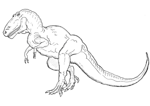 Realistic dinosaurs coloring pages free coloring pages