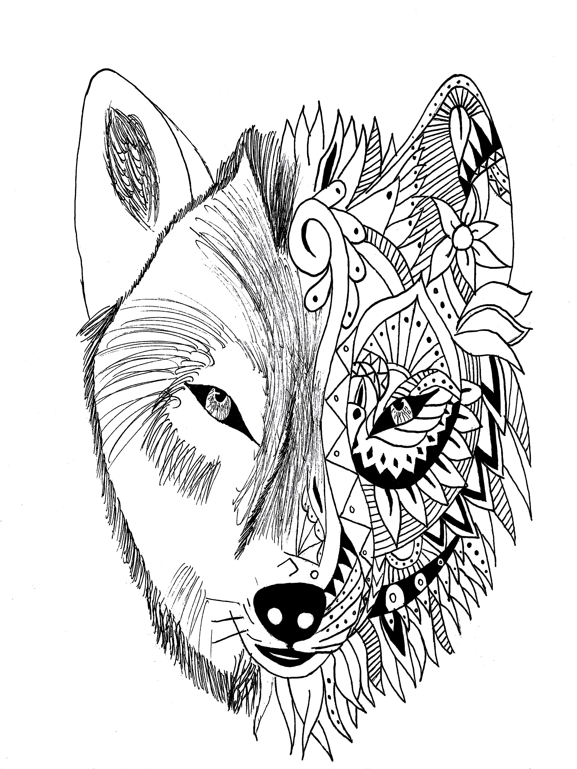 Tattoo wolf krissy